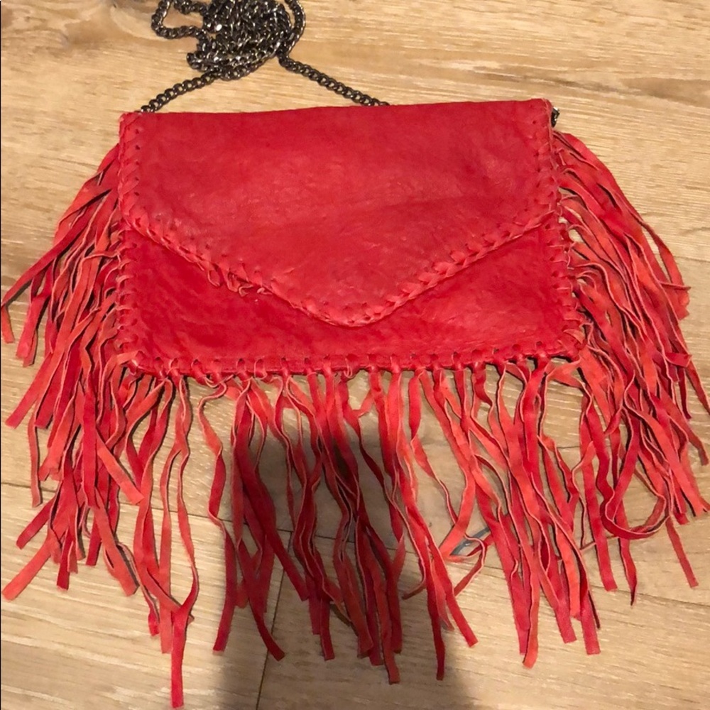 Cleobella fringe cross body bag